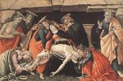 Sandro Botticelli Lament for Christ Dead,with St Jerome,St Paul and St Peter